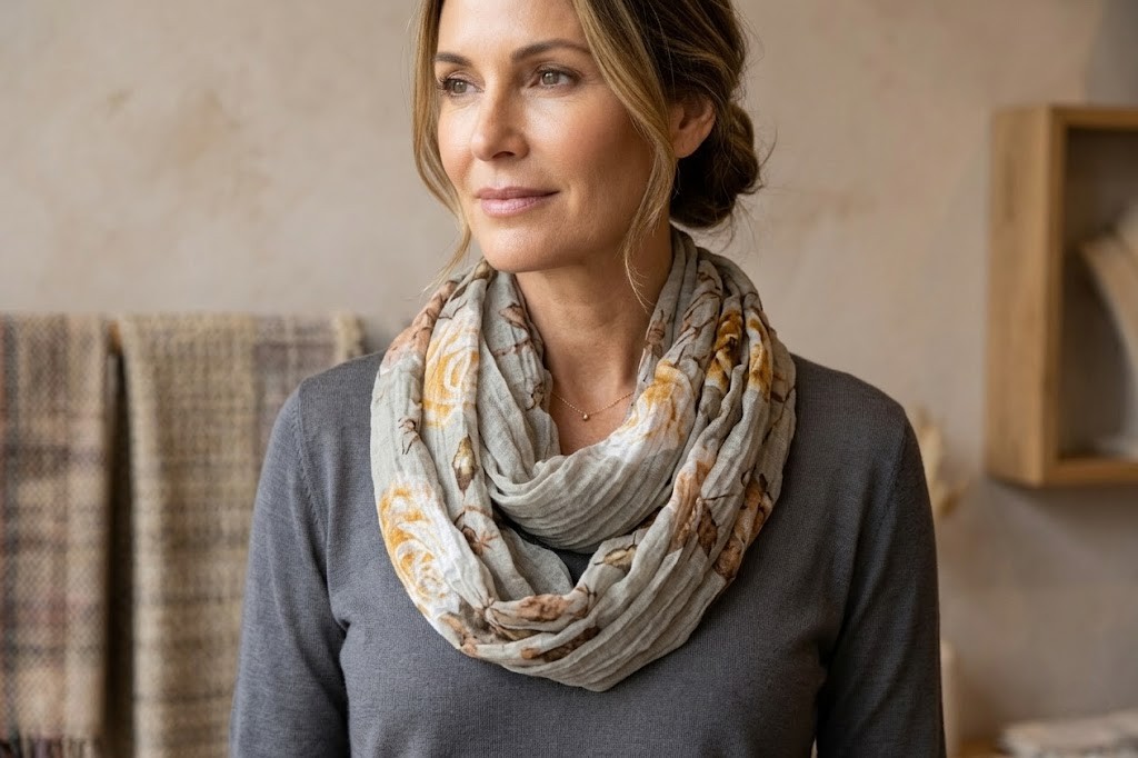 PASHMINA/SCA-LAD SCARVES-COT/CRUSH-JTS19-09-154